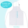 Bouiexye 10 Pack Kids Apron Adjustable Children Apron with 2