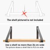 Brute Strength - Leather shelf brackets - Dark Grey -