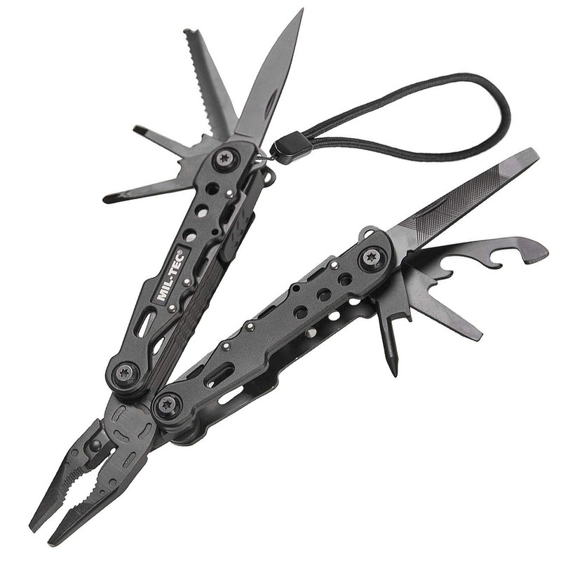MILTEC Multifunction Tool | 15 Essential Tools, Stainless Steel Folding
