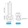 PATIKIL M4x16mm Clear Acrylic Screw and Hex Nut Kit 50