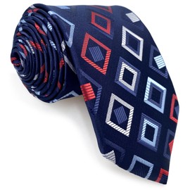 [S&W SHLAX&WING] Men's Necktie, Suit, Jacket, Classic, 57.9 inches (147 cm), Blue, Green, Red, Paisley, B33-S