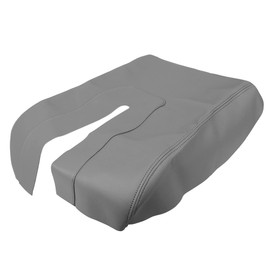 X AUTOHAUX Car Center Console Lid Armrest Seat Box Cover Protector Replacement Microfiber Leather for Toyota Tundra 2014-2019 Gray