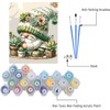 MjhRcll Gnome Succulents Paint by Numbers for Adults,Cute Gnomes Paint
