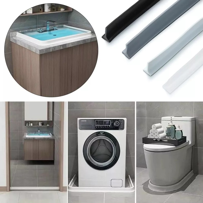 Estuchelandia Tira Retención Agua Silicona Autoadhesivo Barrera Ducha