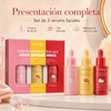 Kit de Sérums Faciales Antiedad e Hidratante, Set de 3