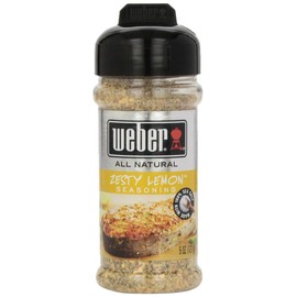 Weber All Natural Grill Seasoning, Zesty Lemon 5 Ounce (Pack of 3)