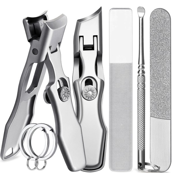 VOGARB Curved and Slanted Nail Clippers for Men Thick Toenails