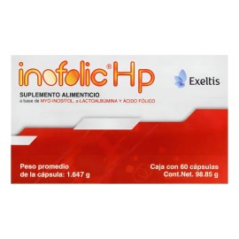 Inofolic Caja Cápsulas Sabor Myo Inositol Ácido Fólico