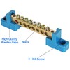 Wobekuy 8 Terminal Bus Bar Terminal Block 10 Pack Brass