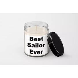 SpreadPassion Best Sailor Ever Candle - Soy Wax Candle - Hand Poured Candle