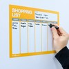 Erasable, Dry Wipe, Magnetic Shopping and Grocery List for Fridge,