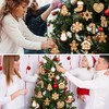 24 piezas de adornos rústicos para árbol de Navidad de