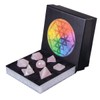 SUNYIK Platonic Solids Sacred Geometry Set of 7, Natural Sacred
