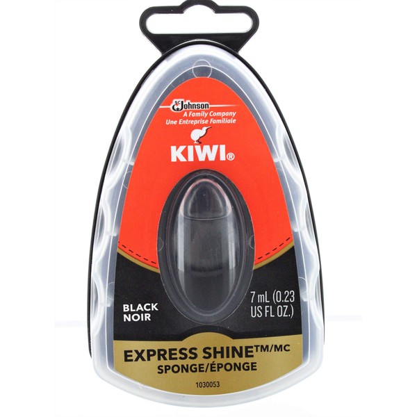 Kiwi Express Shine Black Sponge, 0.2 US fl. oz. (Pack of 3)