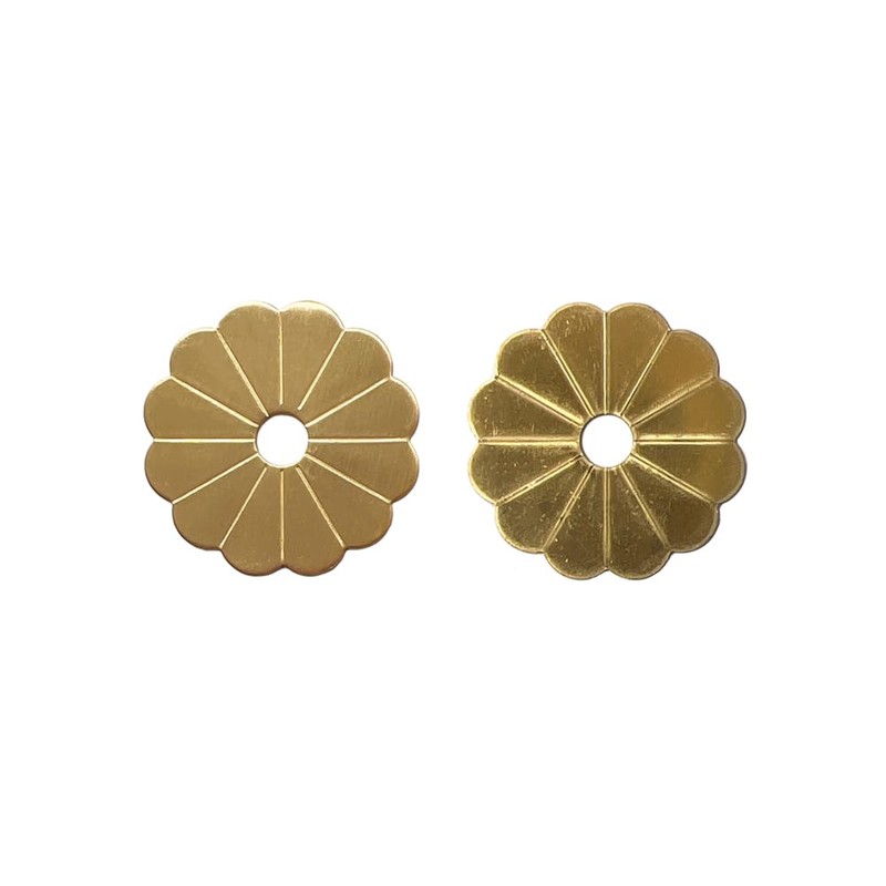 Tiazza 10Pcs Brass Backplate Washers Classical Furniture Decoration Gasket Hardware