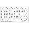 English US Large Lettering (Lower CASE) Non-Transparent Keyboard Decals Black,