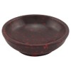 Red Soapstone Incense Bowl - Handmade for Charcoal, Frankincense &