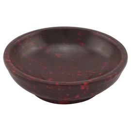 Red Soapstone Incense Bowl - Handmade for Charcoal, Frankincense & Herbs Incense Rituals
