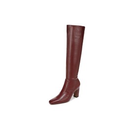 Franco Sarto Womens Bowman Square Toe Knee High Boot Berry Red 6.5 M
