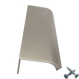 M4TEC Concealed Finger Pull Handles Metal Edge Design Modern Kitchen Door Handles Cabinet Pull Handles Drawer Pull Handles Bedroom Bathroom Furniture Handles. Series VD3: 160mm BA Brushed Stainless