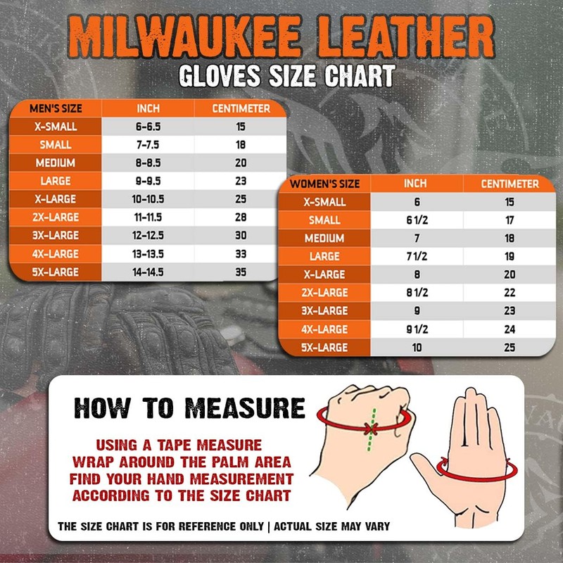 Milwaukee Leather SH734 Men's Black Thermal Lined Leather Motorcycle Hand