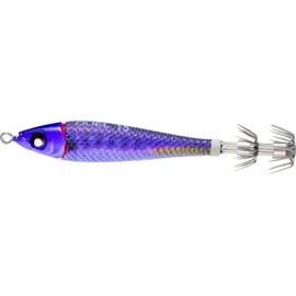 Yo-Zuri Ultra Metal Squid Jig, Sinking, 3-3/8 Inch, 83mm, #10 1-3/8oz, UV Blue