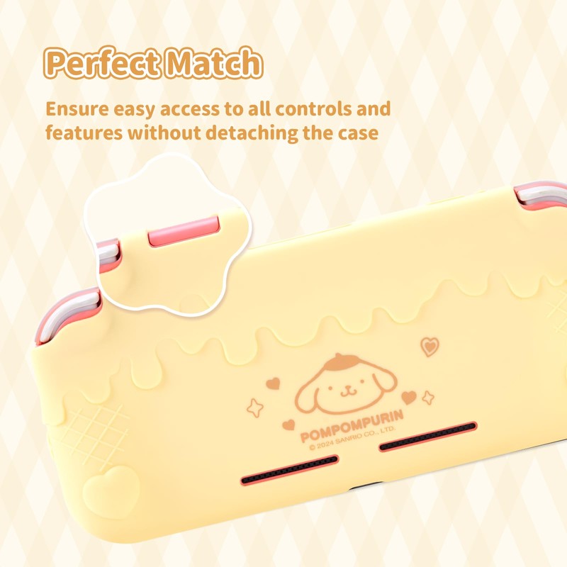 Kuitmor Protective Case for Switch Lite,Kawaii Switch Cover Case,Anti-Scratch Soft