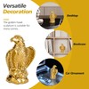 TQUPT Golden Hawk Statue, Eagle Birds Figurine Home Decor, Modern