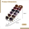 Varku 2Pcs Acrylic 6-Layer Stepped Sunglass Organizer,Clear Eyewear Display Rack