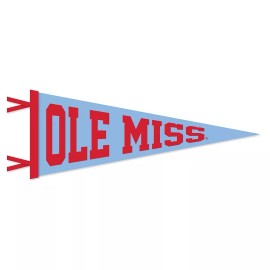 Collegiate Pacific Mississippi Ole Miss Rebels Wool Felt Pennant - 9" x 24"