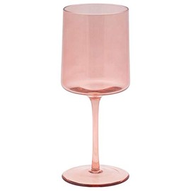 KARMA GIFTS MID CENTURY WINE GLASS BLUSH