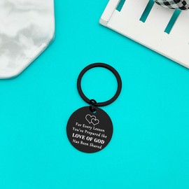 Ximalun Sunday School Teacher Keyring Gifts for Women Men Christian Gift for Teacher Bible Teacher Appreciation Gift Religious Teacher Gift Graduation Christmas Birthday Teacher Day Gift