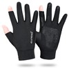 ELUTENG Gloves, Summer, Autumn, Smartphone Compatible, Men's Gloves, 2-Piece Gloves,
