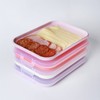 Set of 3 Food Storage Containers with Integrated Serving Plate,