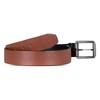 Hurley Men's Reversible Leather Belts, Cognac, Small