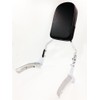 SMT-Flame Backrest Sissy Bar Leather Pad Compatible With Honda Shadow