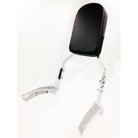 SMT-Flame Backrest Sissy Bar Leather Pad Compatible With Honda Shadow Aero 1100 [B00RUDZBN6]