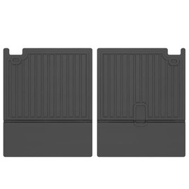 IKON MOTORSPORTS, Backrest Mats Seat Back Protector Compatible With 2013-2020 Nissan Pathfinder INFINITI QX60 JX35, Black TPE All Weather Rear Cargo Trunk Liner Backrest Mats Interior Accessories 2PCS