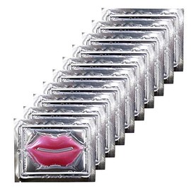 Adofect 30 máscaras de labios de colágeno de cristal, almohadillas de labios de colágeno ideales para hidratar, eliminar la piel muerta, antiagrietamiento y antienvejecimiento y rellenar tus labios (rosa)