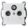 FLAIR Antennendose weiß, 250V~/10A, unterputz