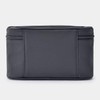 MUJI 02869076 Nylon Pouch with Handle, Thin, Black, Approx. 4.9