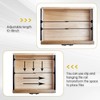 Humyoun 24 Pcs Metal Adjustable File Cabinet Rails Set Include
