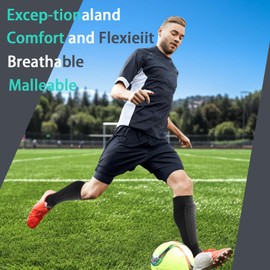 Shindefender Shin Guards Pads, Honeycomb Compression Sleeve Football Shin Guards for Boys, Teenagers and Adults, Soccer Defender Pads with Superior Impact Absorption, Lightweight