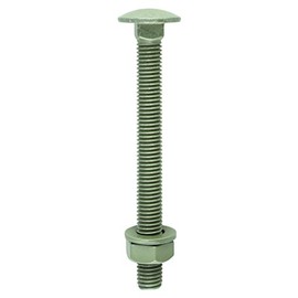 TIMCO 10100INCB Index Coach Bolt, Nut and Washer - 10 x 100mm - Organic Green - Bag of 10