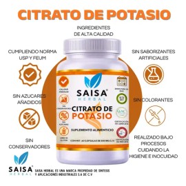 Citrato Magnesio Potasio Cápsulas