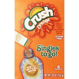 CRUSH ORANGE FLAVOUR SINGLES TO GO DRINK MIX 15.6g BOX