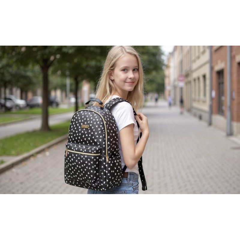 Jessica Simpson Women’s Waterproof Laptop Travel Backpack with Side Water