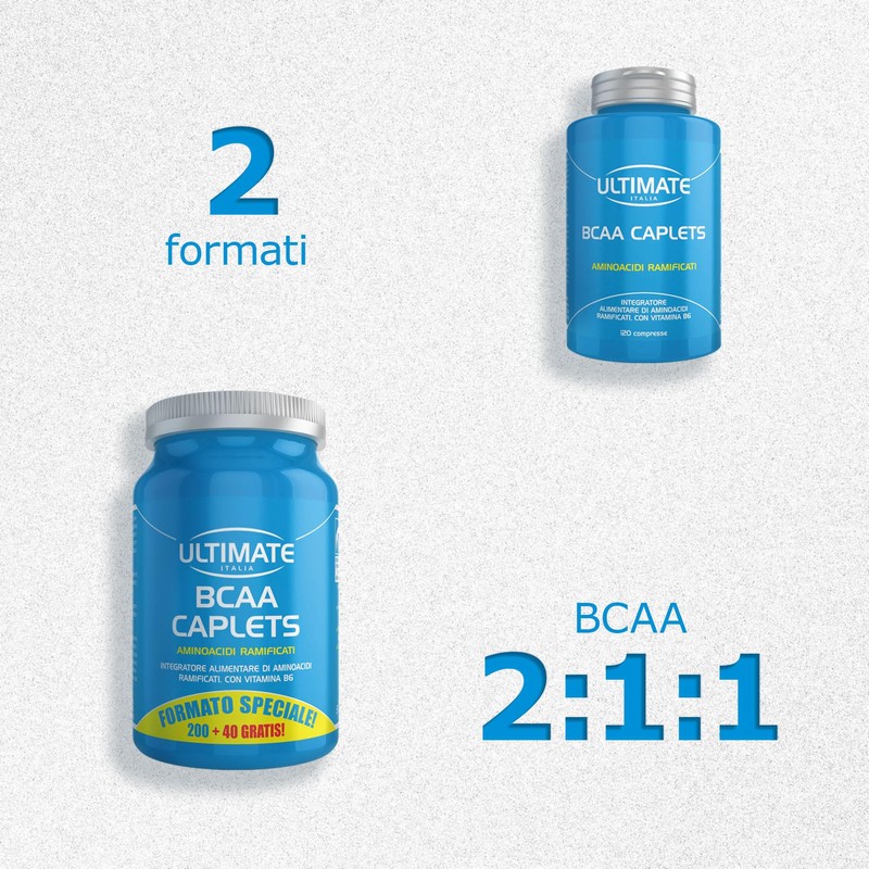 Ultimate Italia - BCAA 2:1:1-240 compresse - aminoacidi ramificati (BCAA)