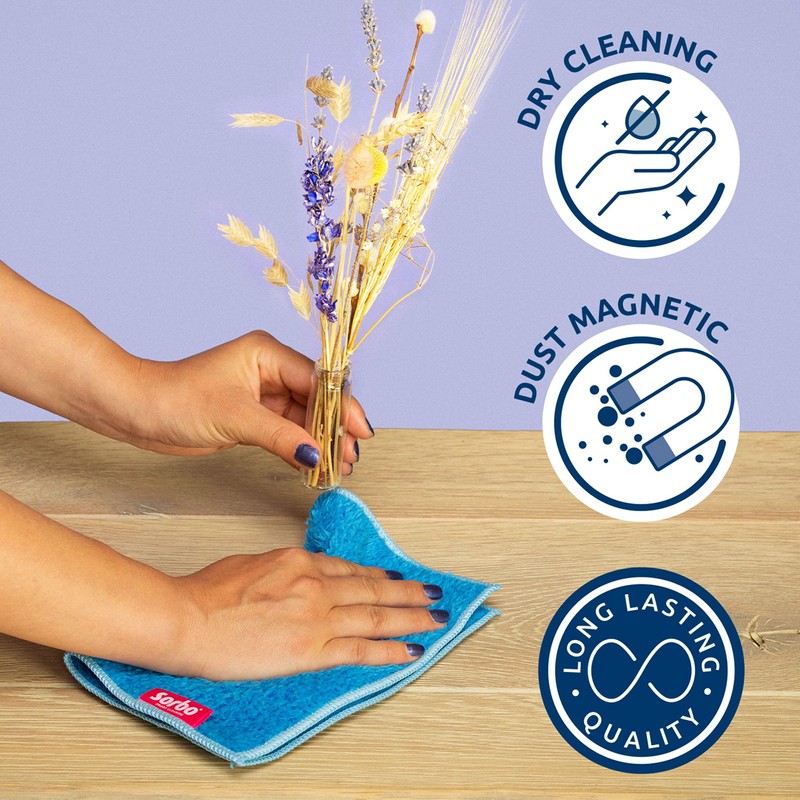 Sorbo Dust Catcher, Dust Magnet, Ultra Soft Microfibre Cloth, Chemical
