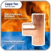 Appli Parts AP-T038 3/8 in Wrot Copper Tee CxCxC connections